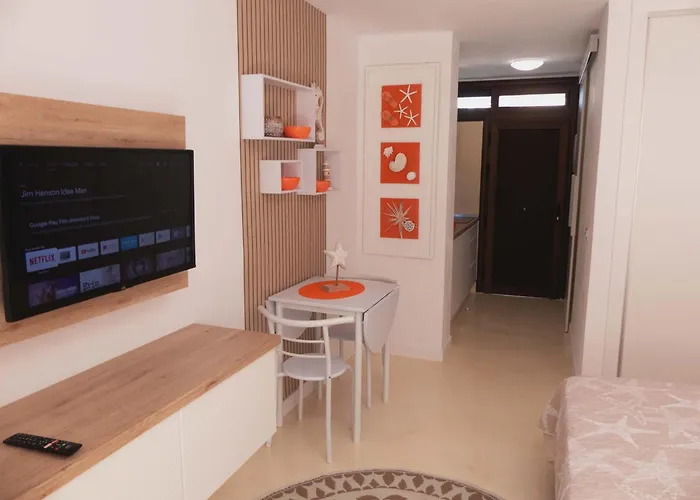Moderno Estudio Vista Mar Playa De Americas *
